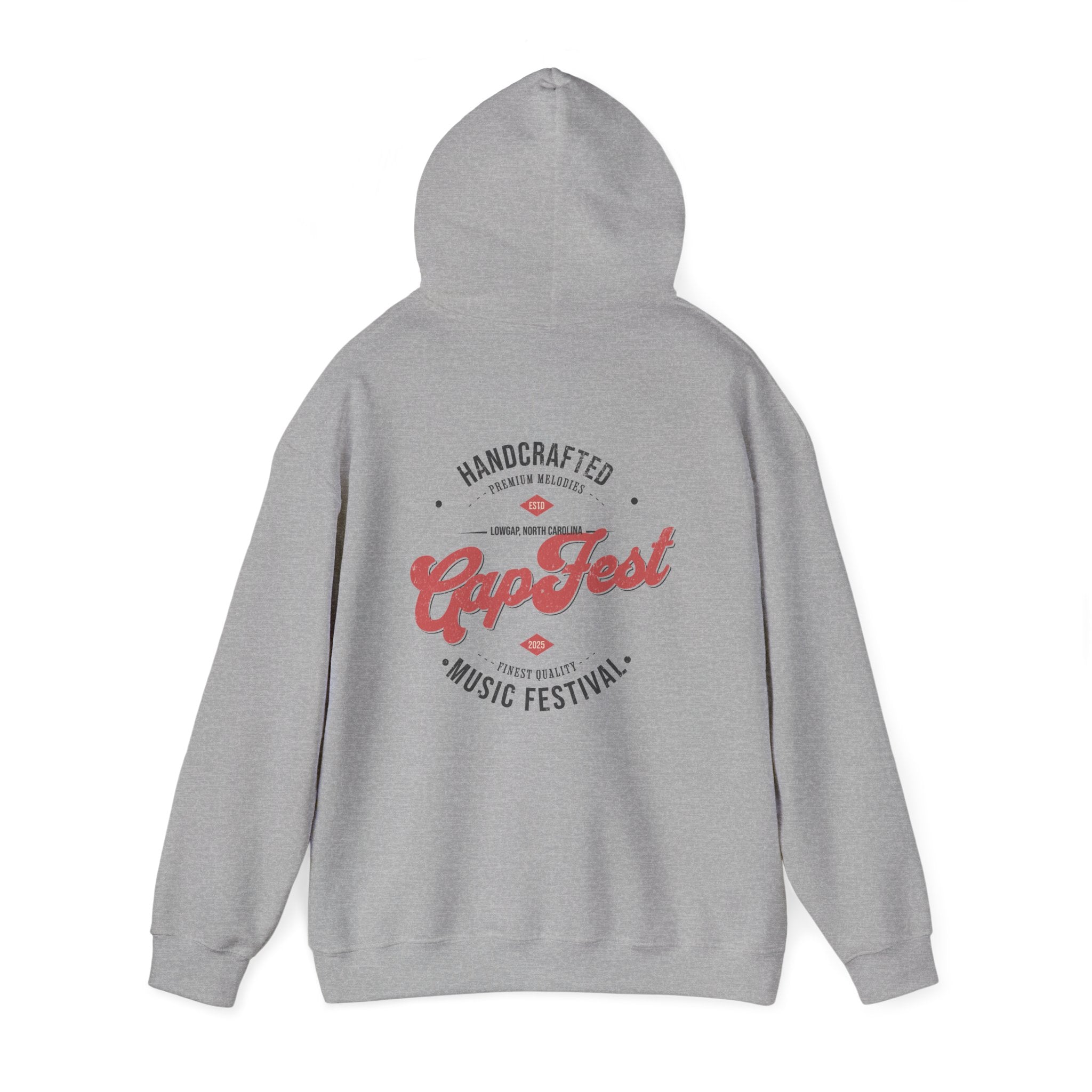 CapFest Music Festival Hoodie — Vintage Handcrafted Logo Pullover