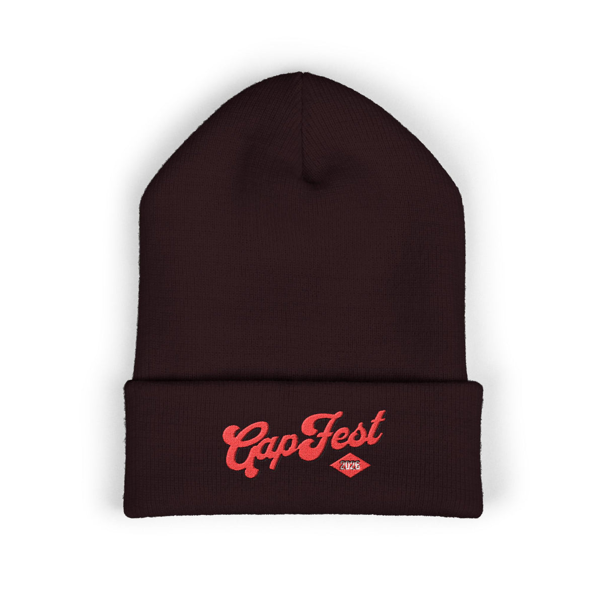 Embroidered GapFest 2026 Cuffed Beanie — Knit Winter Hat