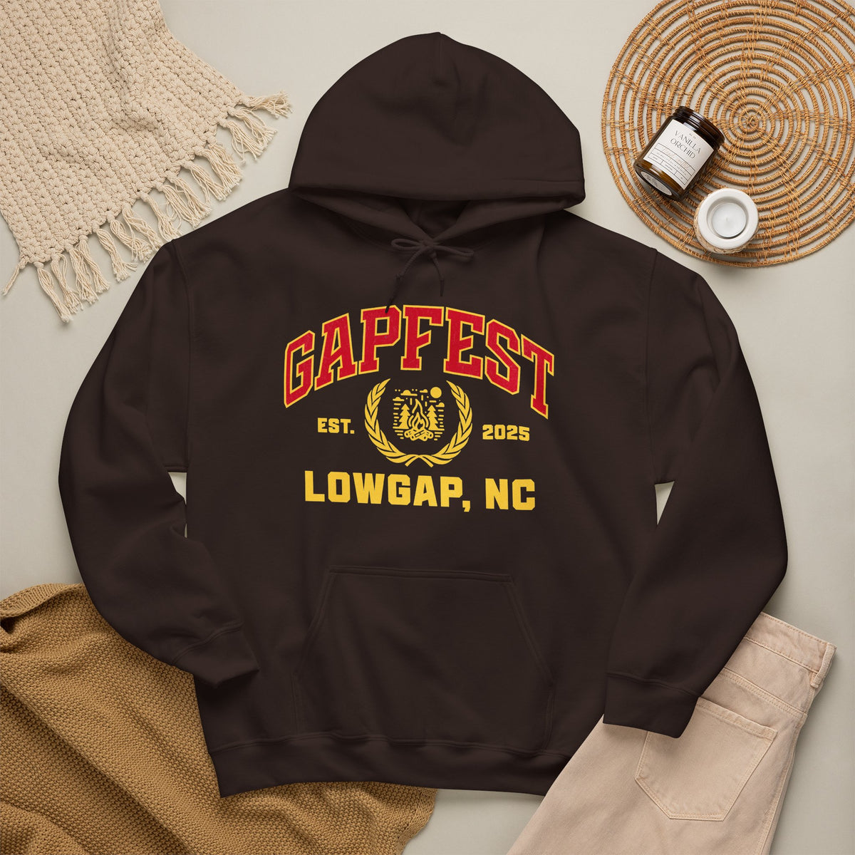 GapFest Lowgap NC Hoodie — Vintage College-Style Pullover