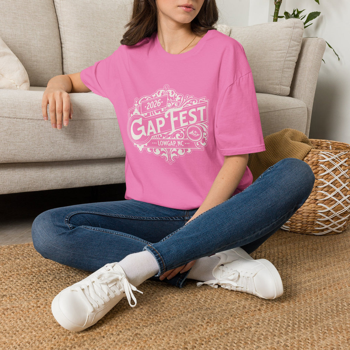 GapFest 2026 Vintage Logo Front Design Fitted T-Shirt