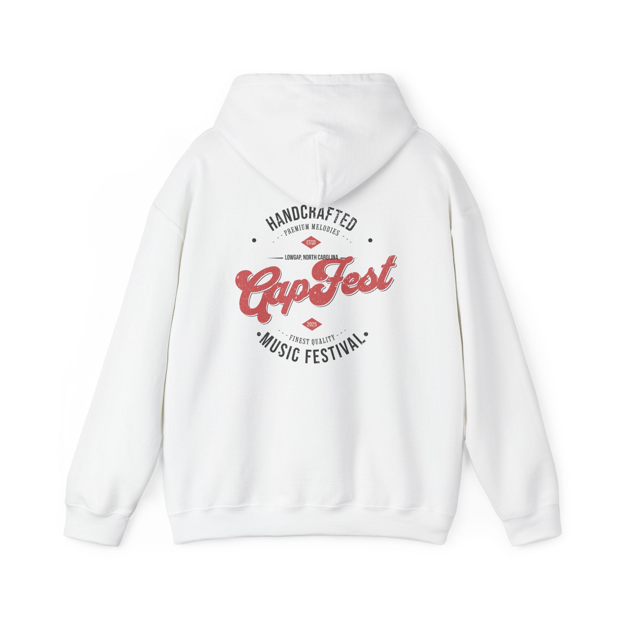 CapFest Music Festival Hoodie — Vintage Handcrafted Logo Pullover