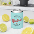 GapFest Can Cooler - GapFest Vintage Logo Design (Aqua)