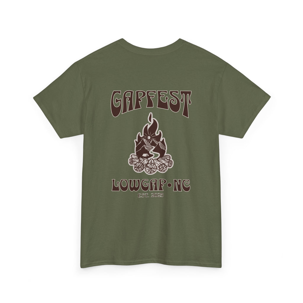 Gapfest 2025 OG Campfire Tee — Lowgap, NC T-Shirt (Est. 2025)