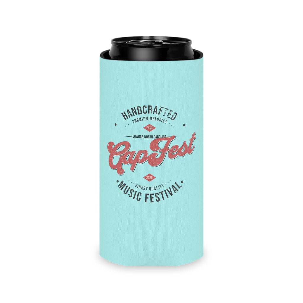 GapFest Can Cooler - GapFest Vintage Logo Design (Aqua)