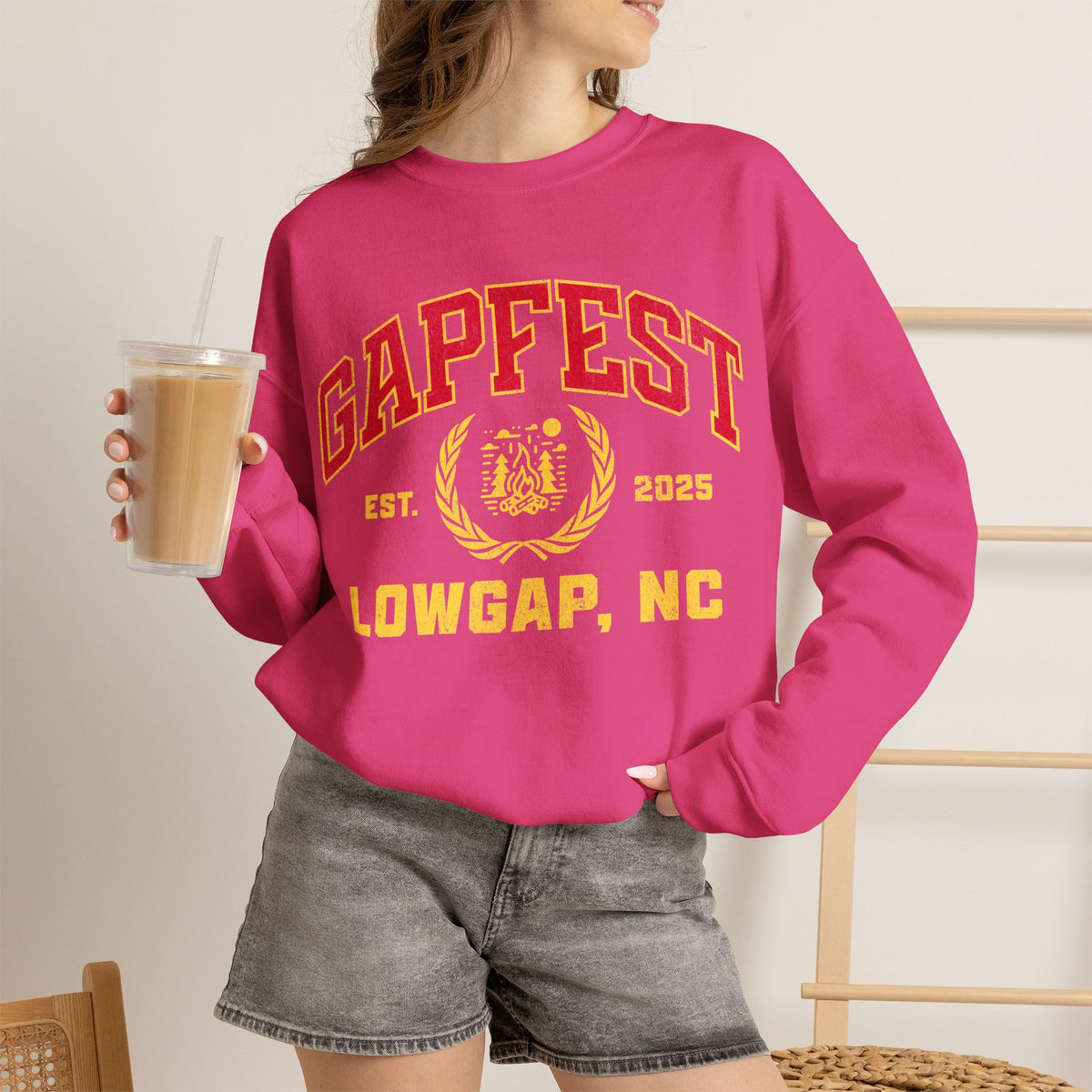 Gapfest Lowgap NC Crewneck Sweatshirt – Vintage College-Style Pullover