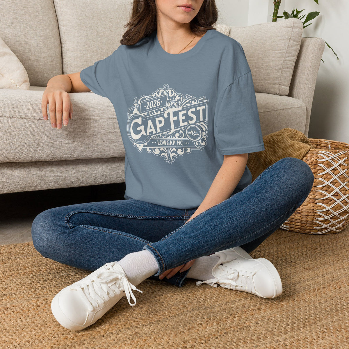 GapFest 2026 Vintage Logo Front Design Fitted T-Shirt
