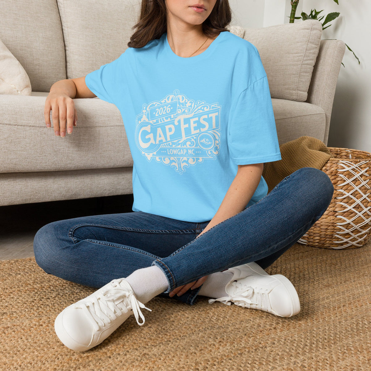 GapFest 2026 Vintage Logo Front Design Fitted T-Shirt