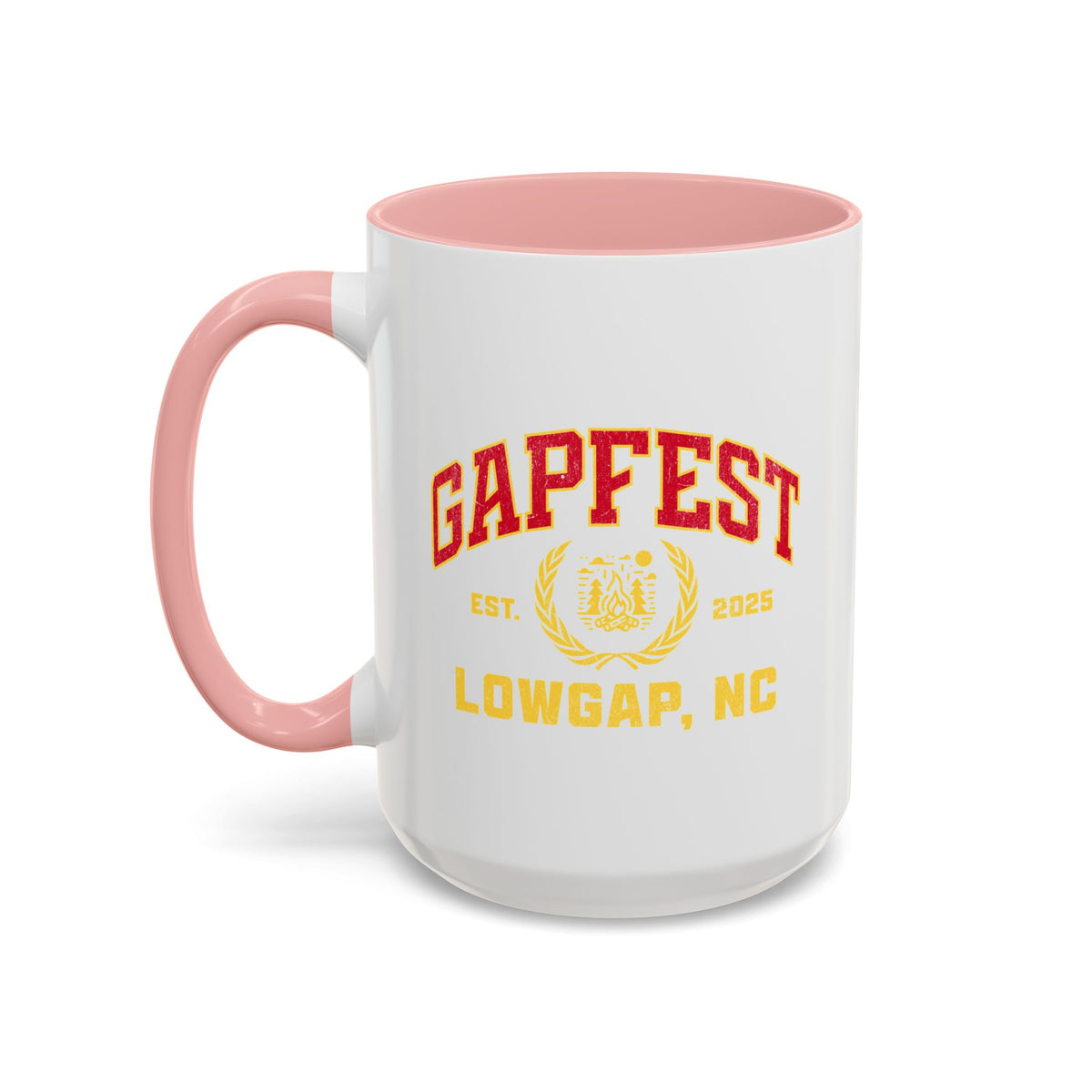 GapFest Lowgap, NC Coffee Mug — Retro Campus Accent Mug (11/15oz)
