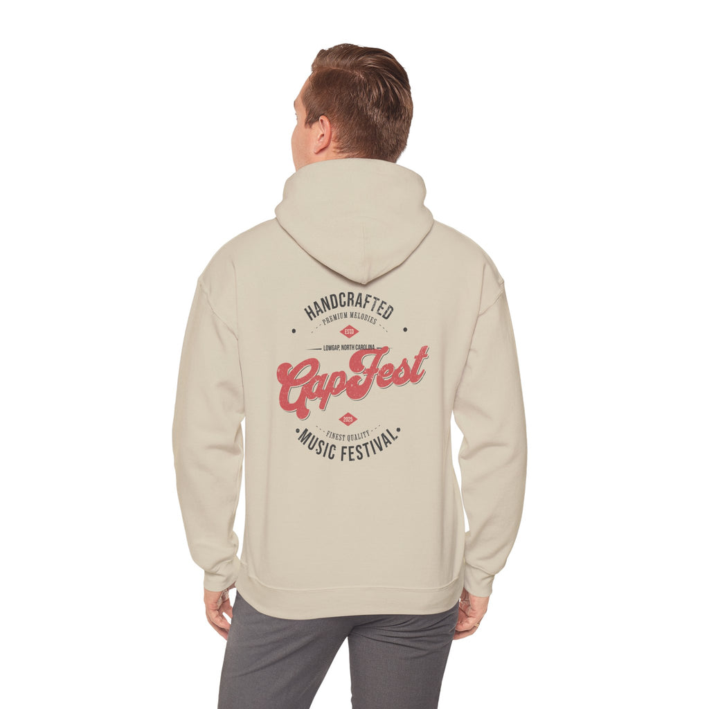 CapFest Music Festival Hoodie — Vintage Handcrafted Logo Pullover