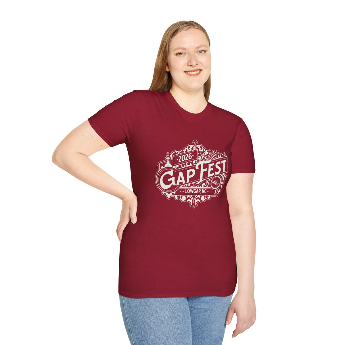GapFest 2026 Vintage Logo Front Design Fitted T-Shirt