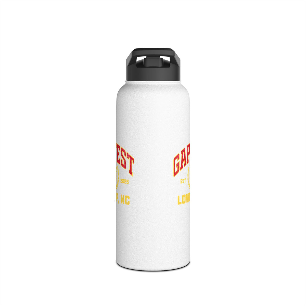 GapFest Stainless Steel Water Bottle — Retro Sports Logo Insulated Bottle