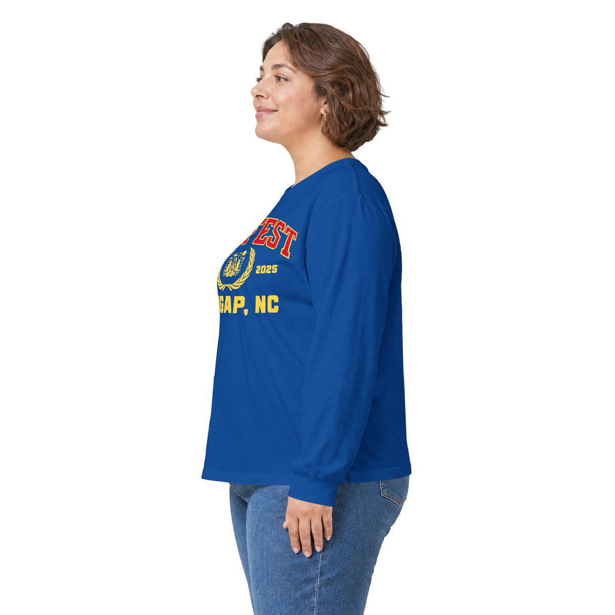 GapFest Front Design Long Sleeve Tee —  Vintage College Crest Shirt
