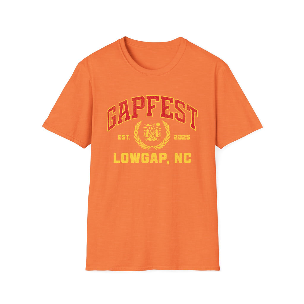 Gapfest Front Design Fitted T-Shirt — Vintage College Crest Tee