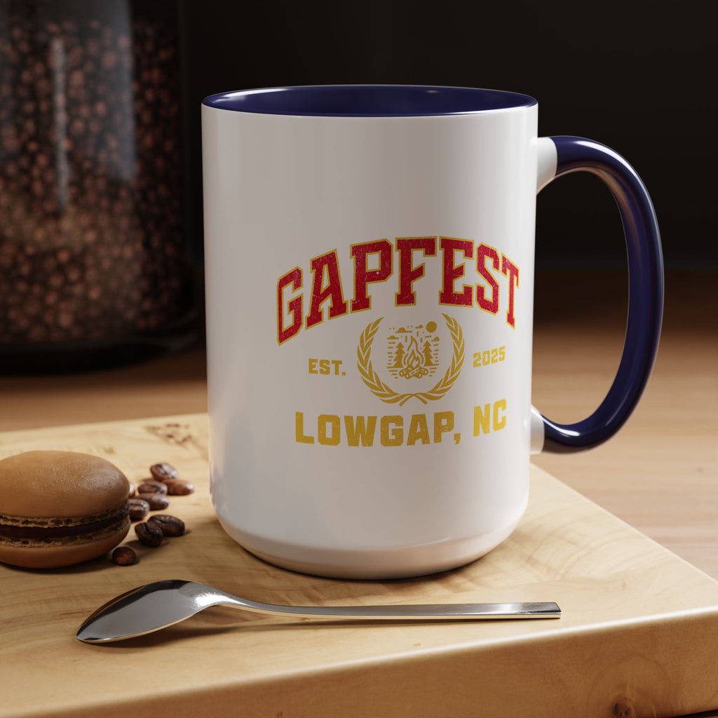 GapFest Lowgap, NC Coffee Mug — Retro Campus Accent Mug (11/15oz)