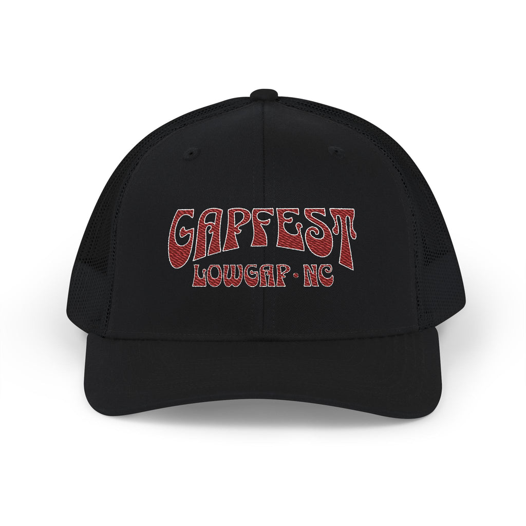 Embroidered GapFest 2025 OG Trucker Cap - Vintage Distressed Snapback Hat