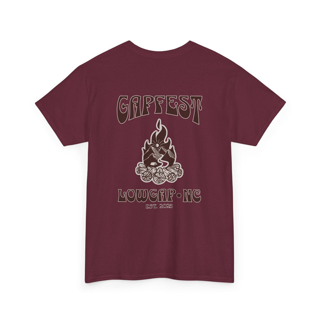 Gapfest 2025 OG Campfire Tee — Lowgap, NC T-Shirt (Est. 2025)