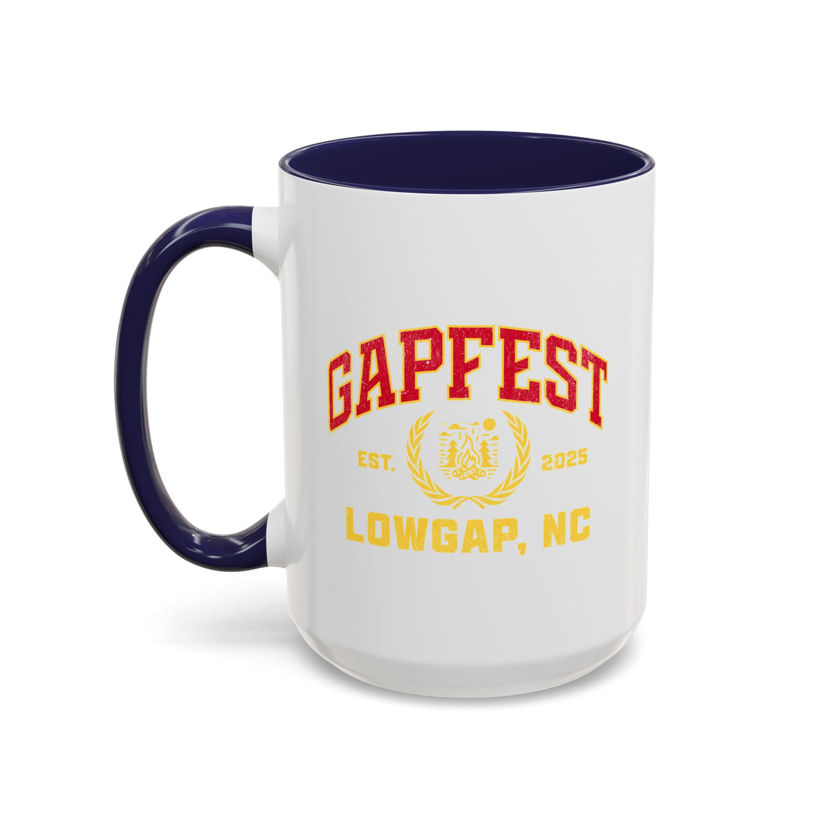 GapFest Lowgap, NC Coffee Mug — Retro Campus Accent Mug (11/15oz)