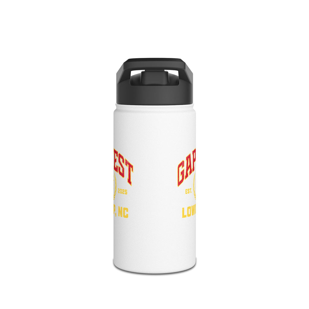 GapFest Stainless Steel Water Bottle — Retro Sports Logo Insulated Bottle