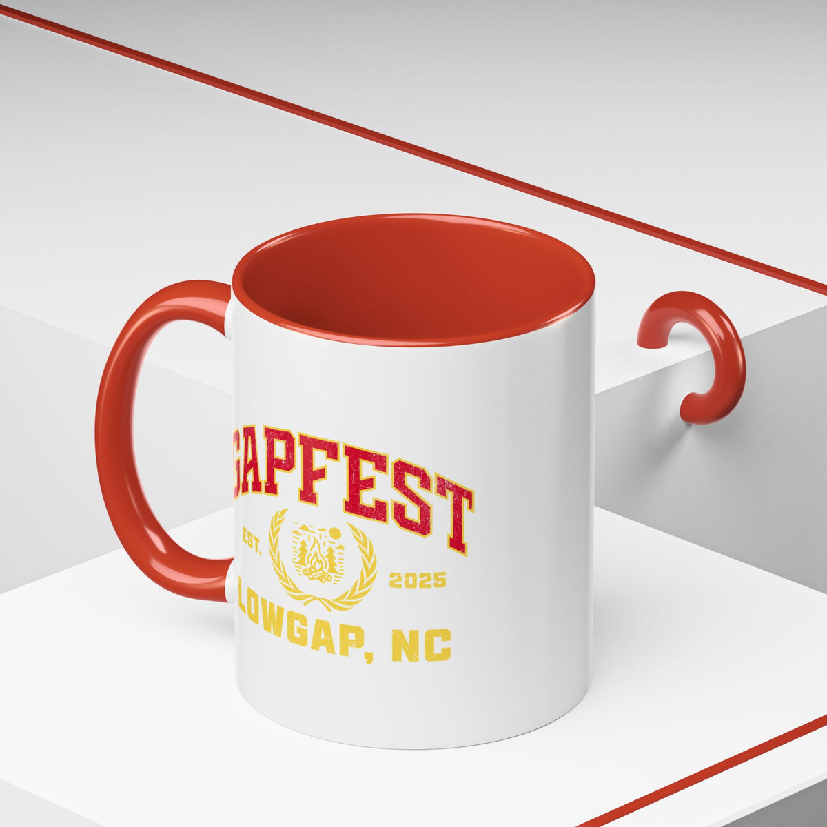 GapFest Lowgap, NC Coffee Mug — Retro Campus Accent Mug (11/15oz)