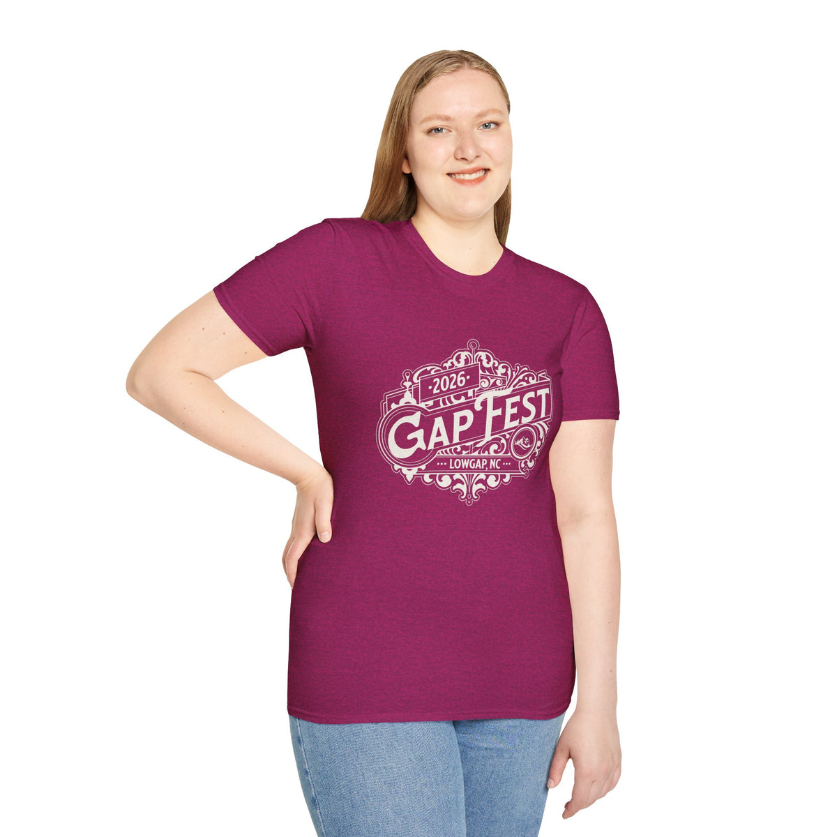 GapFest 2026 Vintage Logo Front Design Fitted T-Shirt