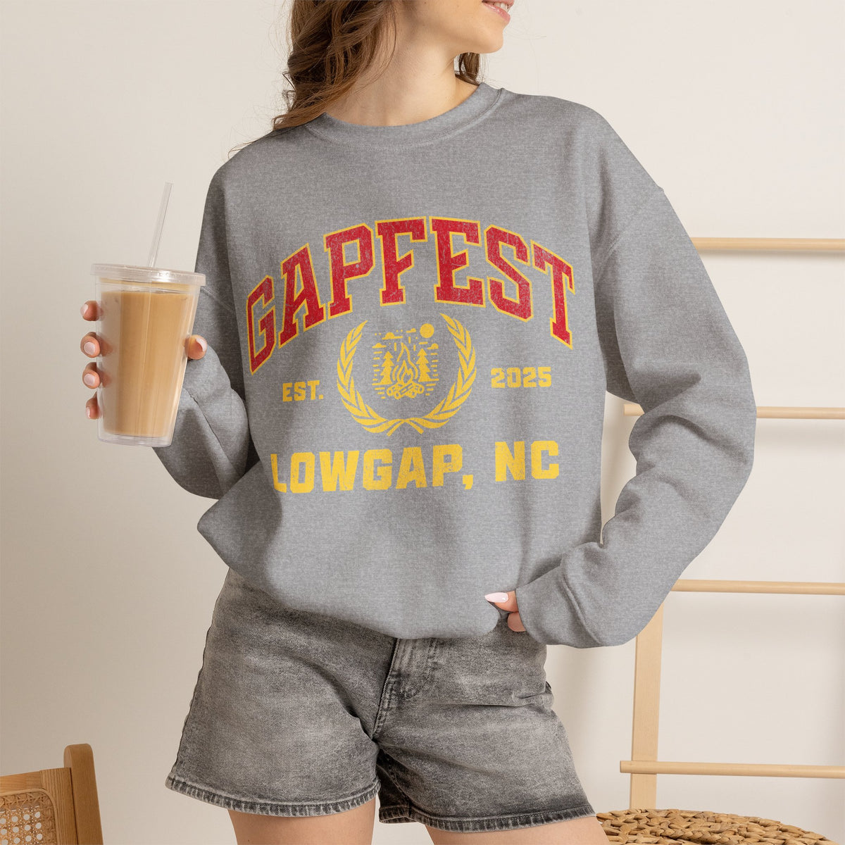 Gapfest Lowgap NC Crewneck Sweatshirt – Vintage College-Style Pullover